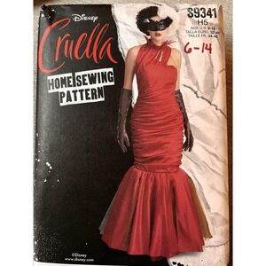 Disney Cruella Simplicity‎ S9341 Sewing Pattern Costume Dress Sizes 6-14